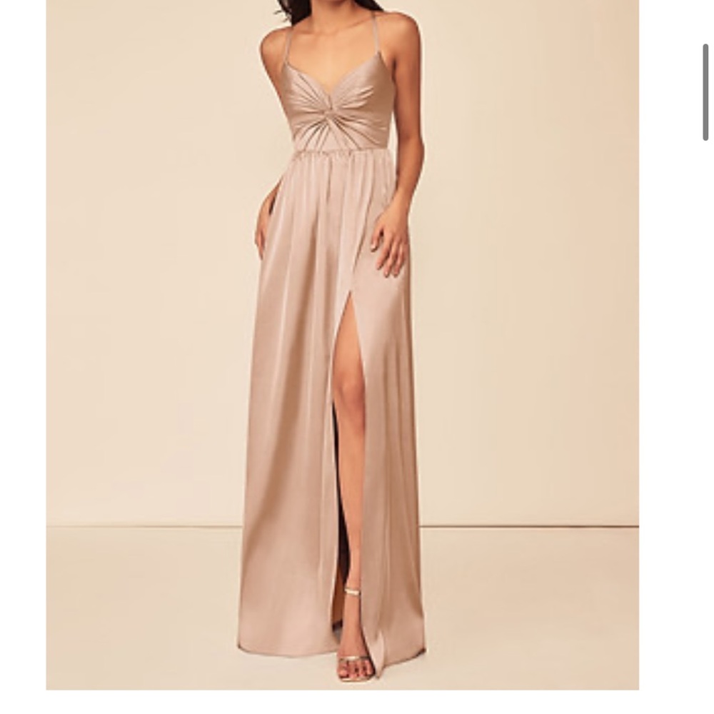 English Rose Satin Bridesmaids Dress